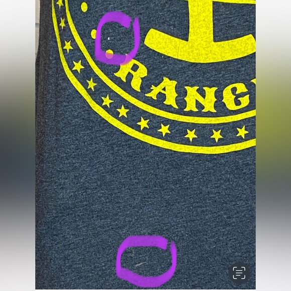 Yellowstone Dutton Ranch TV Series Charcoal Yellow Tee Shirt T-Shirt Size Small - Picture 3 of 5